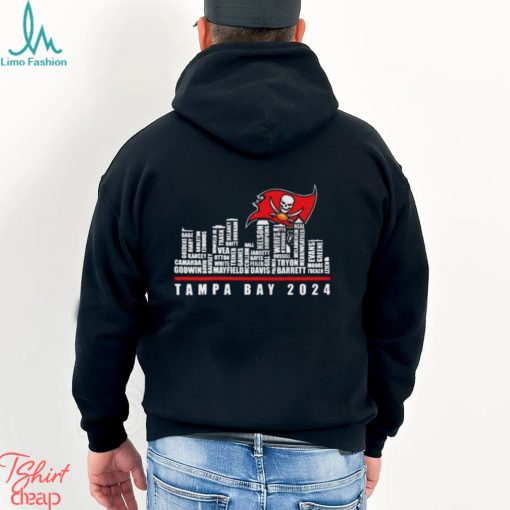 Tampa Bay Buccaneers 2024 City Skyline Players Name Unisex T Shirt