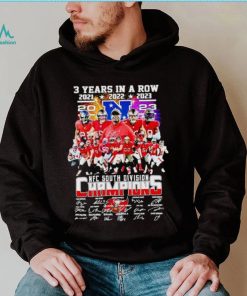 Tampa Bay Buccaneers 3 years in a row 2023 NFC South Division Champions shirt