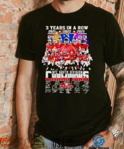 Tampa Bay Buccaneers 3 years in a row 2023 NFC South Division Champions shirt
