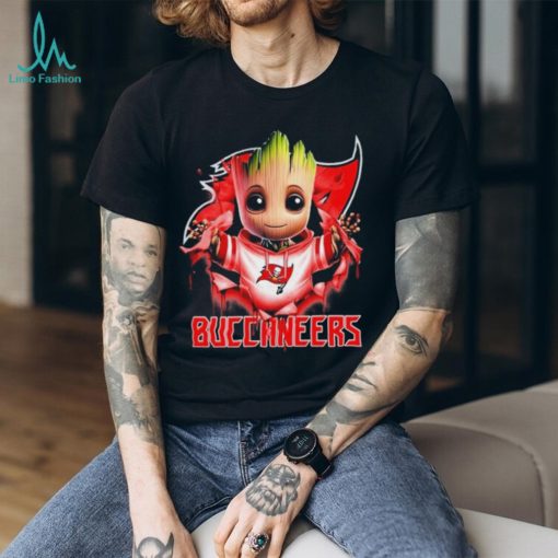Tampa Bay Buccaneers Baby Groot Blood Inside Me Shirt