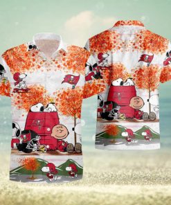 Tampa Bay Buccaneers Snoopy Autumn Hawaiian Shirt And Short Summer Shirt