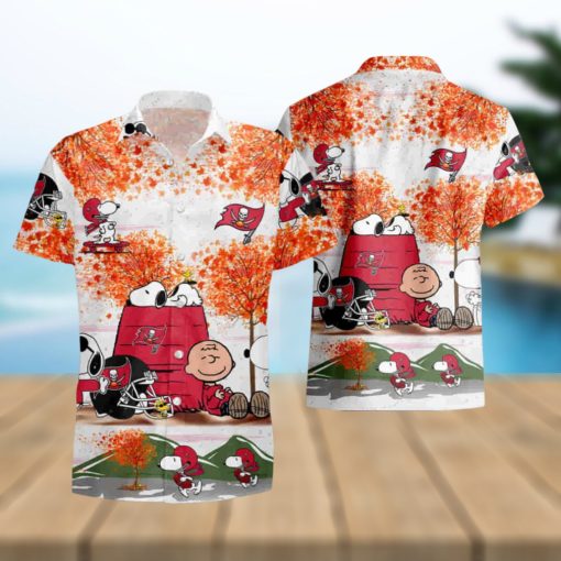 Tampa Bay Buccaneers Snoopy Autumn Hawaiian Shirt And Short Summer Shirt