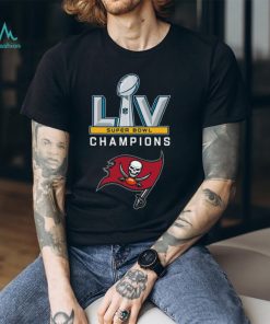 Tampa Bay Buccaneers Super Bowl LV Logo Panel tee shirt