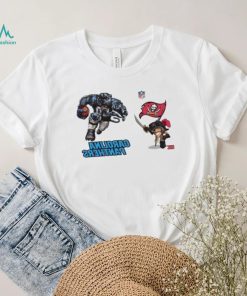 Tampa Bay Buccaneers VS Carolina Panthers NFL 2024 mascot cartoon football shirt