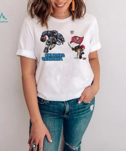 Tampa Bay Buccaneers VS Carolina Panthers NFL 2024 mascot cartoon football shirt