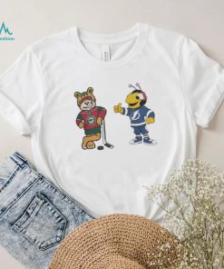 Tampa Bay Lightning Vs Minnesota Wild NHL 2024 Mascot Cartoon Hockey Shirt, hoodie, sweater, long sleeve and tank top Tampa Bay Lightning Vs Minnesota Wild NHL 2024 Mascot Cartoon Hockey Shirt