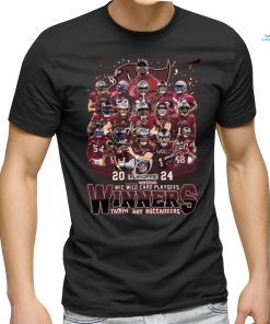 Tampa bay buccaneers 2024 nfc wild card playoffs winners team player name signature shirt