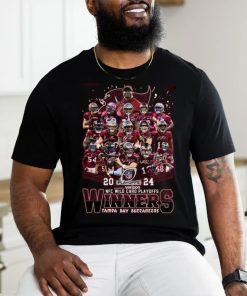 Tampa bay buccaneers 2024 nfc wild card playoffs winners team player name signature shirt