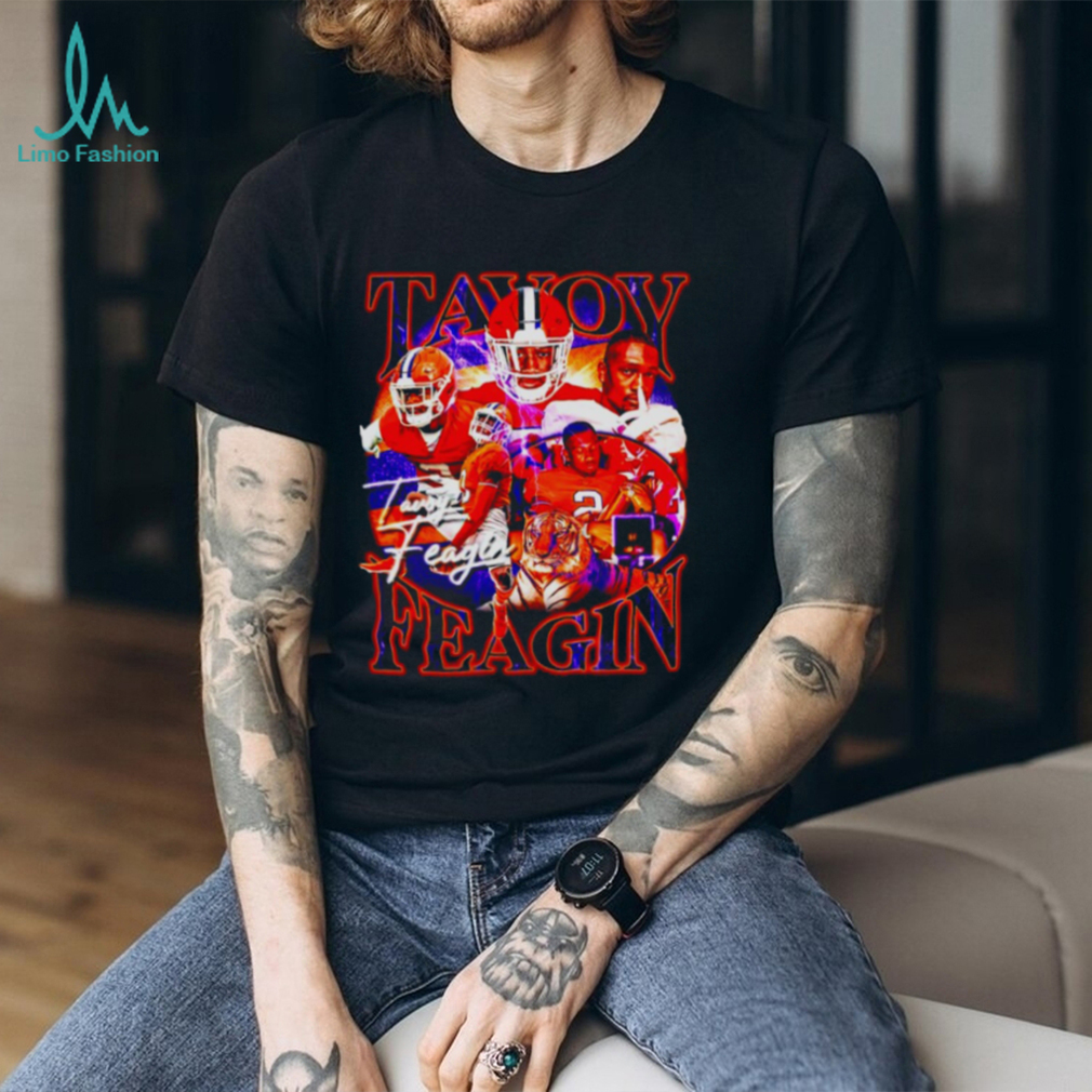 Tavoy Feagin Clemson Tigers football graphic poster shirt Tavoy Feagin Clemson Tigers football graphic poster shirt