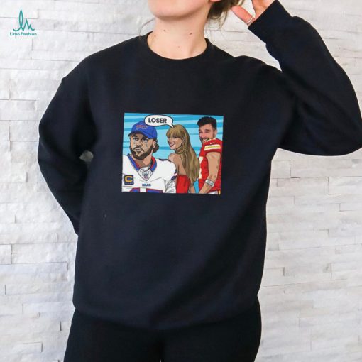 Taylor Swift Troll Josh Allen Loser Kansas City Chiefs Defeated Buffalo Bills In NFL Divisional Round Meme Unisex T Shirt