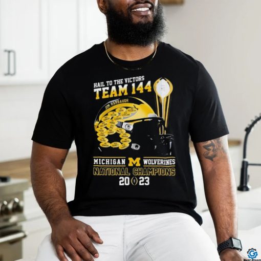Team 144 Hail To The Victors Michigan Football National Champions 2023 2024 Shirt