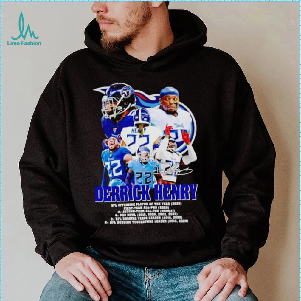Tennessee Titans Derrick Henry NFL Offensive Player of the year signature shirt Tennessee Titans Derrick Henry NFL Offensive Player of the year signature shirt