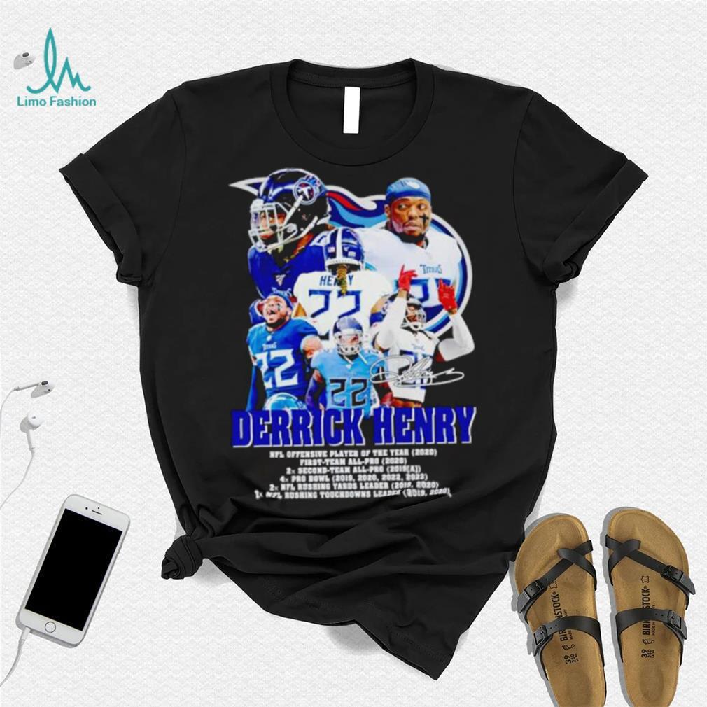 Tennessee Titans Derrick Henry NFL Offensive Player of the year signature shirt Tennessee Titans Derrick Henry NFL Offensive Player of the year signature shirt