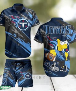 Tennessee Titans Football NFL Bart Simpson Hawaiian Shirt And Short For Best Fans Gift New Trending Beach Holiday