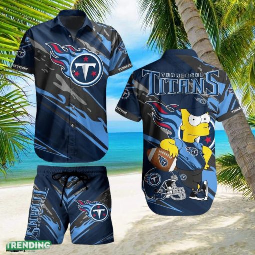 Tennessee Titans Football NFL Bart Simpson Hawaiian Shirt And Short For Best Fans Gift New Trending Beach Holiday