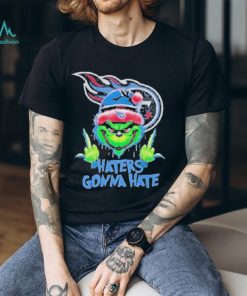 Tennessee Titans Grinch Middle Finger Haters Gonna Hate Logo Shirt