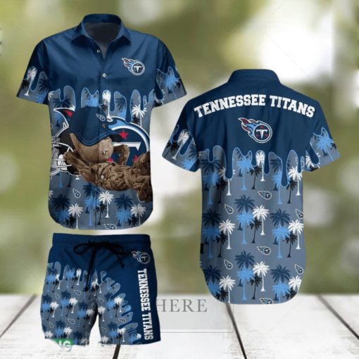 Tennessee Titans NFL Groot Graphic Hawaiian Shirt And Short For Best Fans Gift New Trending Beach Holiday