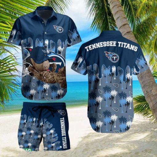 Tennessee Titans NFL Groot Graphic Hawaiian Shirt And Short For Best Fans Gift New Trending Beach Holiday