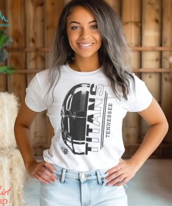 Tennessee Titans Starter Half Helmet Logo White T Shirt