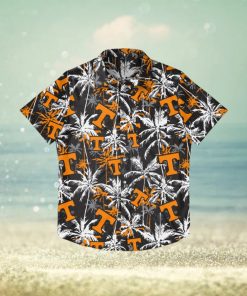 Tennessee Volunteers Black Floral Hawaiian Shirt