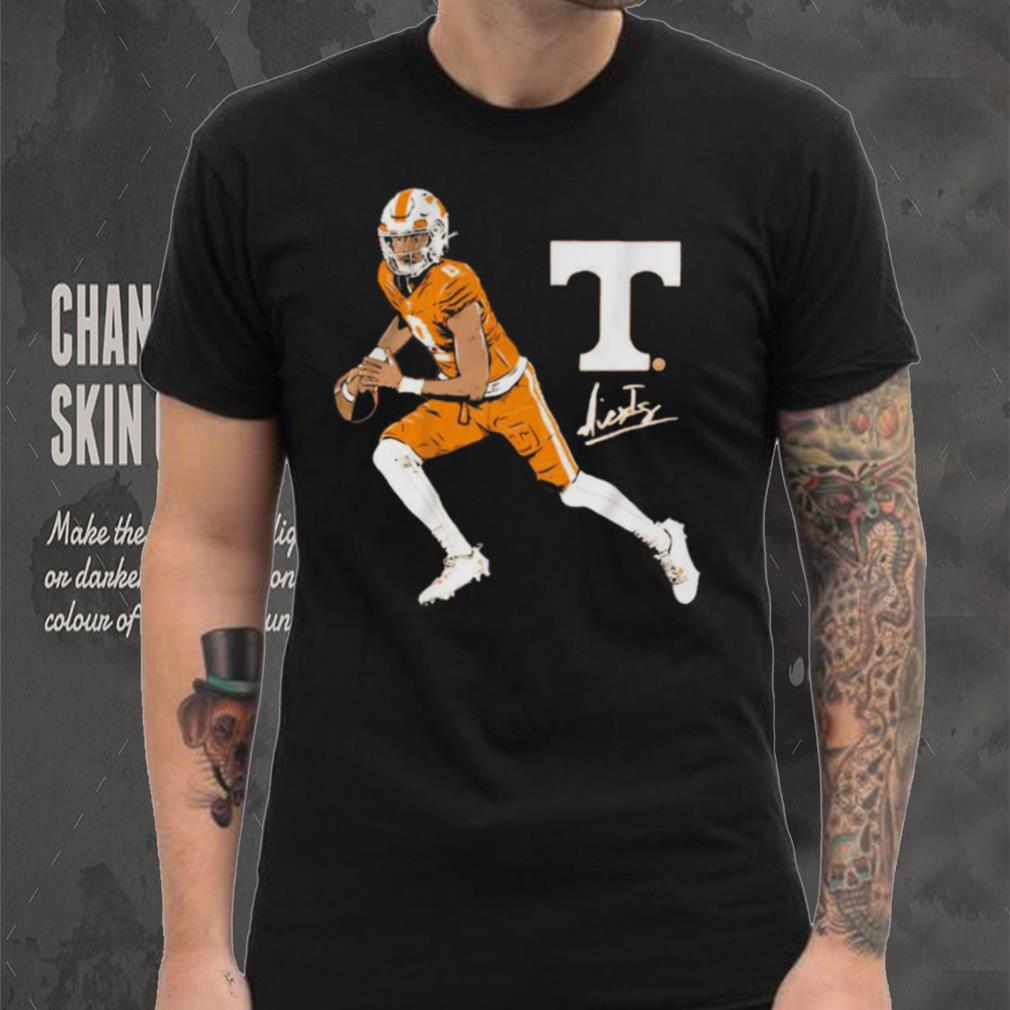 Tennessee Volunteers Football Nico Iamaleava Superstar Pose signature t shirt Tennessee Volunteers Football Nico Iamaleava Superstar Pose signature t shirt