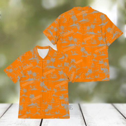 Tennessee Volunteers Island Pattern Tree Unisex 3D Hawaiian Shirt For Men Women Gifts New Trending Teams Shirt Hollidays