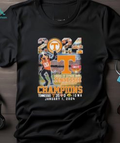 Tennessee Volunteers Mascot 2024 Cheez It Citrus Bowl Champions Tennessee 35 0 Iowa January 12024 T Shirt