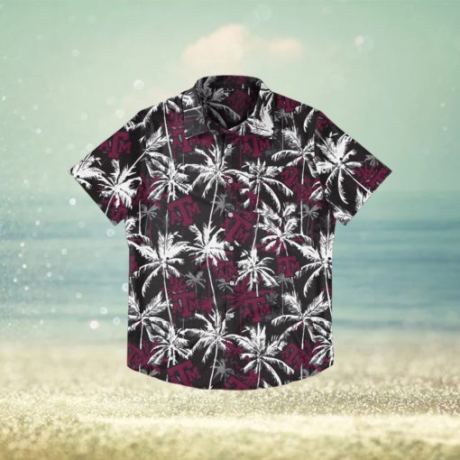 Texas A&M Aggies Black Floral Hawaiian Shirt