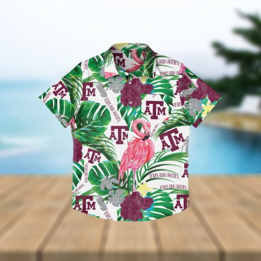 Texas A&M Aggies Flamingo Hawaiian Shirt