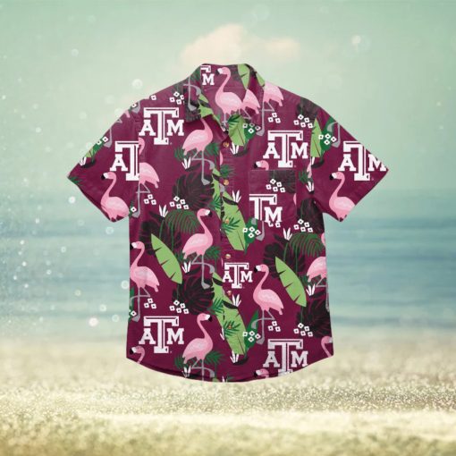 Texas A&M Aggies Floral Hawaiian Shirt