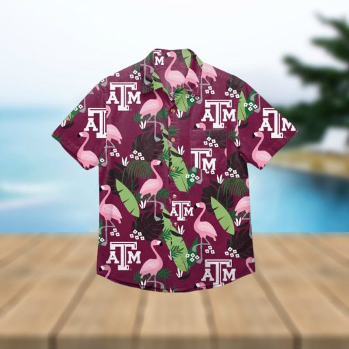 Texas A&M Aggies Floral Hawaiian Shirt