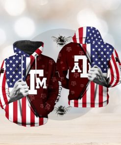 Texas A&M Aggies NCAA US Flag 3D Printed Hoodie