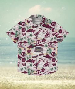 Texas A&M Aggies Thematic Stadium Print Hawaiian Shirt