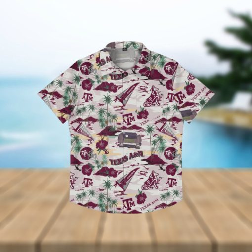 Texas A&M Aggies Thematic Stadium Print Hawaiian Shirt