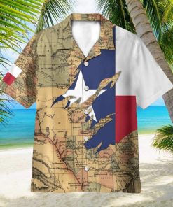 Texas Flag And Map AOP Hawaiian Shirt Aloha Summer Lover Gift Shirt