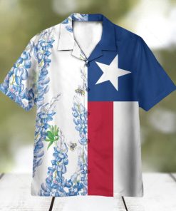 Texas Flag Bluebonnets AOP Hawaiian Shirt Aloha Summer Lover Gift Shirt