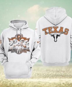 Texas Longhorns Championship Nike Logo White Design 3D Hoodie