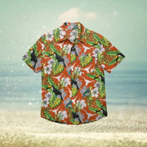 Texas Longhorns Floral Hawaiian Shirt