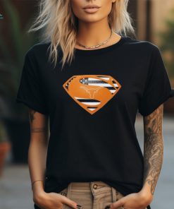 Texas Longhorns Superman logo shirt