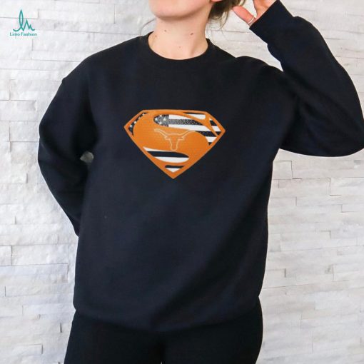 Texas Longhorns Superman logo shirt