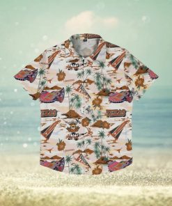 Texas Longhorns Thematic Stadium Print Hawaiian Shirt