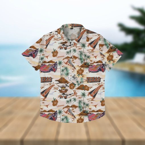 Texas Longhorns Thematic Stadium Print Hawaiian Shirt