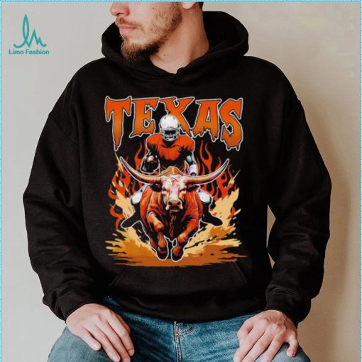 Texas Longhorns football skeleton player Vintage shirt