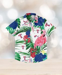 Texas Rangers Flamingo Hawaiian Shirt