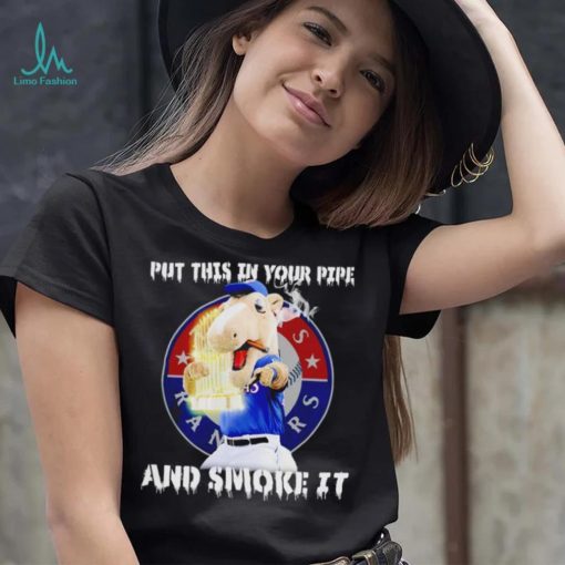 Texas Rangers Mascot put this in your pipe and smoke it shirt