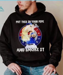 Texas Rangers Mascot put this in your pipe and smoke it shirt