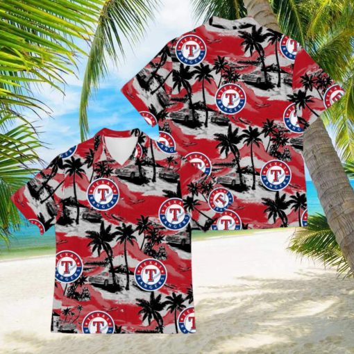 Texas Rangers Sports American Tropical Patterns 3D Hawaiian Shirt For Men Women Gifts New Trending Teams Shirt Hollidays