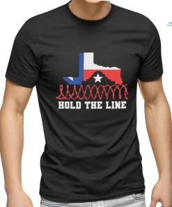 Texas Razor Wire Hold The Line Flag Shirt