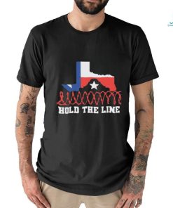 Texas Razor Wire Hold The Line Flag Shirt