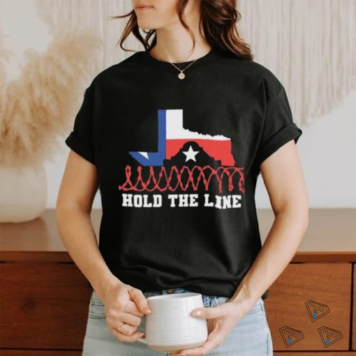 Texas Razor Wire Hold The Line Flag Shirt